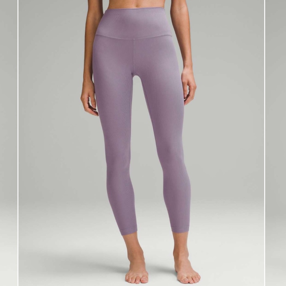 Lululemon Align Pant 25” purple ash NWT size 4
